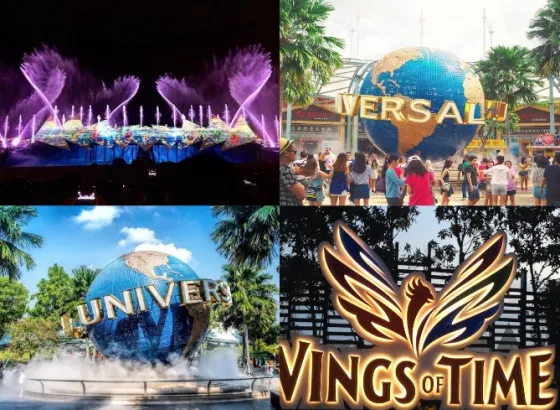 Singapore Universal Studio Singapore + Wings of Time 1 collage_fotor